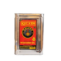 Kalash Kachi Ghani Pure Mustard Oil, 15Kg Tin