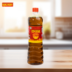 Kalash Kachi Ghani Pure Mustard Oil, 1L PET Bottle